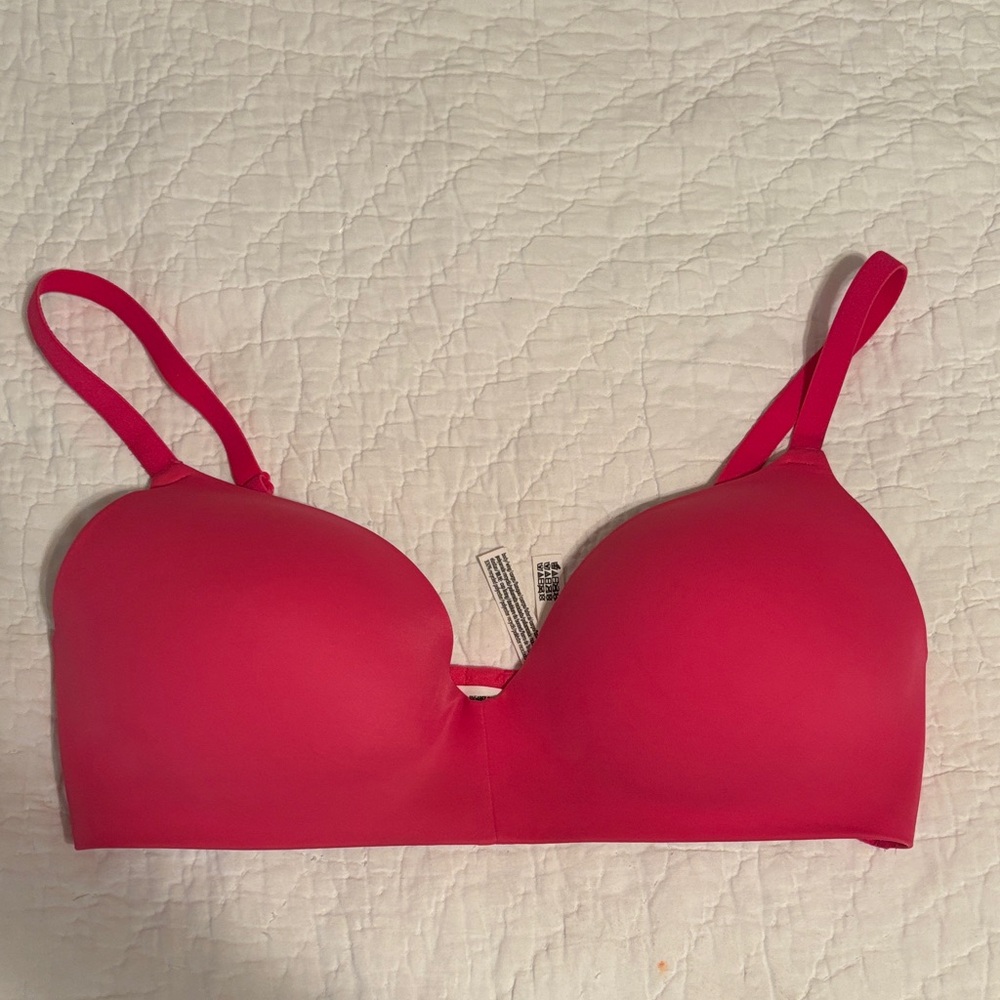 Pink Victoria's Secret Hot Pink Bra